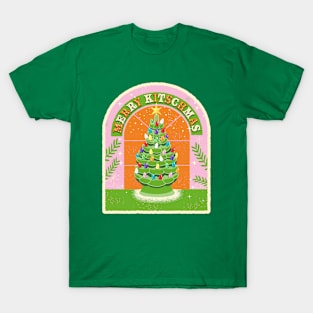 Merry Kitschmas Ceramic Christmas Tree design T-Shirt